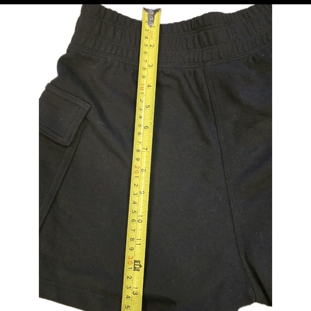 NWT DKNY Women’s Cargo Shorts Small  Black Elastic Pockets Lounge Casual 💵 - Picture 5 of 7